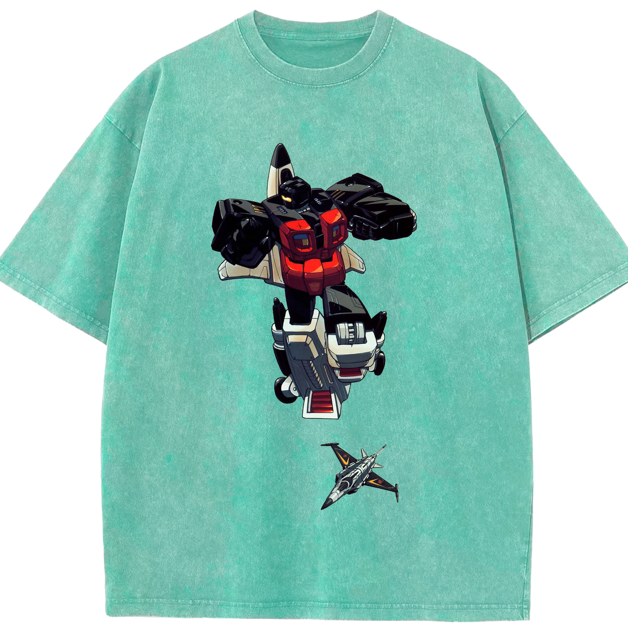 （画像用）  綿100% ヴィンテージ風 半袖Tシャツ（フロントプリント）